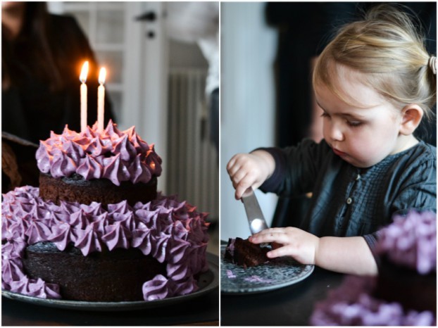 Fabulous chocolate cake for a 2 year olds birthday - A tasty love story
